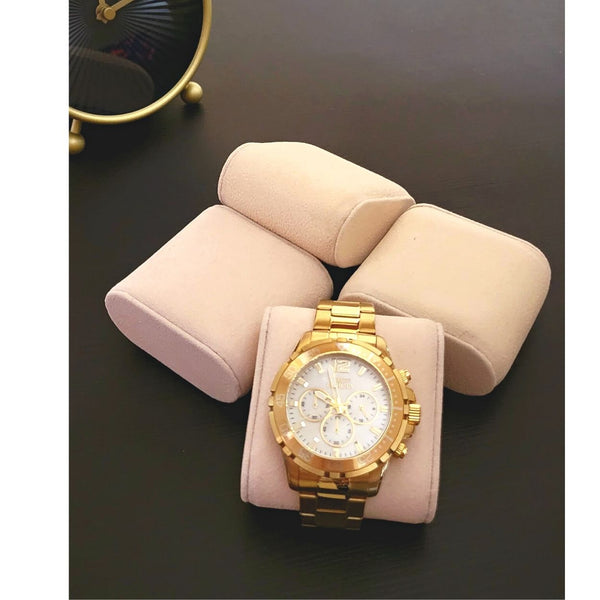 6 Beige Large Watch Pillows for Oversized Watch Cases