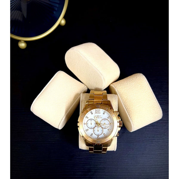 6 Beige Watch Pillows for Watch Cases