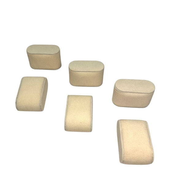 6 Beige Watch Pillows for Watch Cases