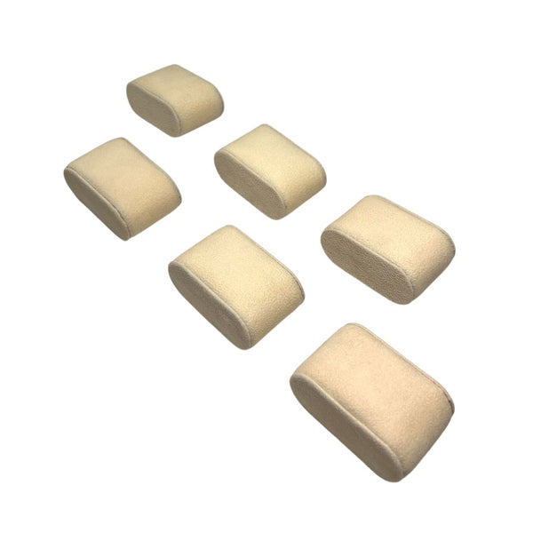 6 Beige Watch Pillows for Watch Cases