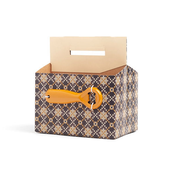 NOD Products Set of 3 Craft Beer Carriers with Attached Bottle Opener & Gift Tag in Pocket -Congrats