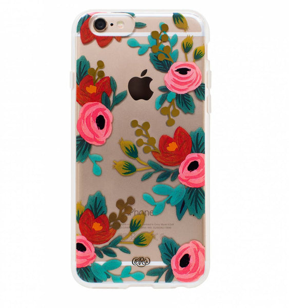 Rifle Paper Co. iPhone 7 and 6 Compatible Phone Case - Clear Rosa