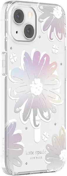 Incipio for Kate Spade Compatible with iPhone 13 MagSafe from Apple – Daisy Iridescent Foil