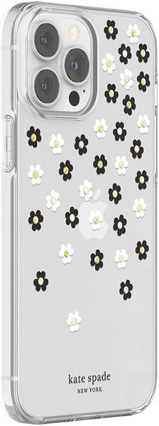 Incipio for Kate Spade Compatible with iPhone 13 Pro Max from Apple – Scattered Flowers Black