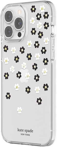 Incipio for Kate Spade Compatible with iPhone 13 Pro Max from Apple – Scattered Flowers Black