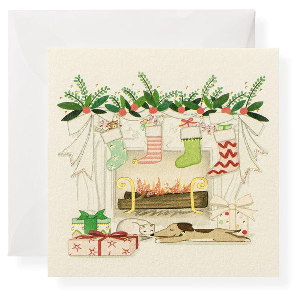 Karen Adams "Home for the Holidays" Gift Enclosure Box of 8 Assorted Cards with Envelopes