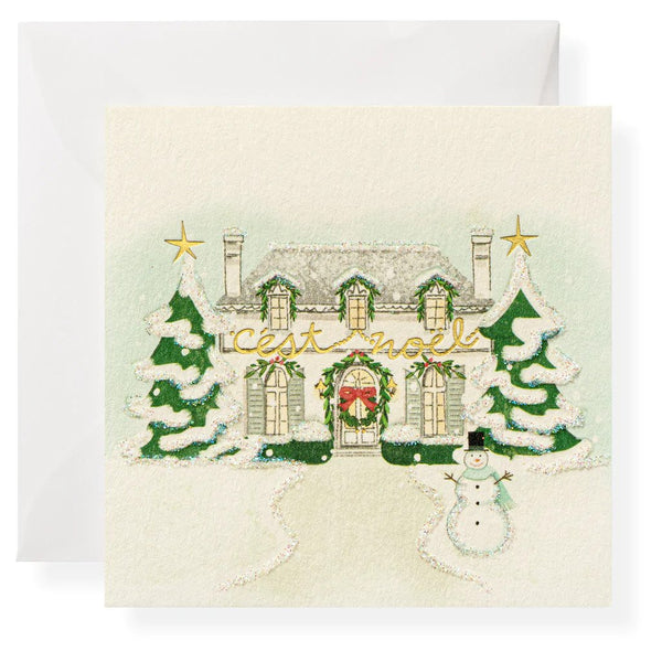 Karen Adams "Home for the Holidays" Gift Enclosure Box of 8 Assorted Cards with Envelopes