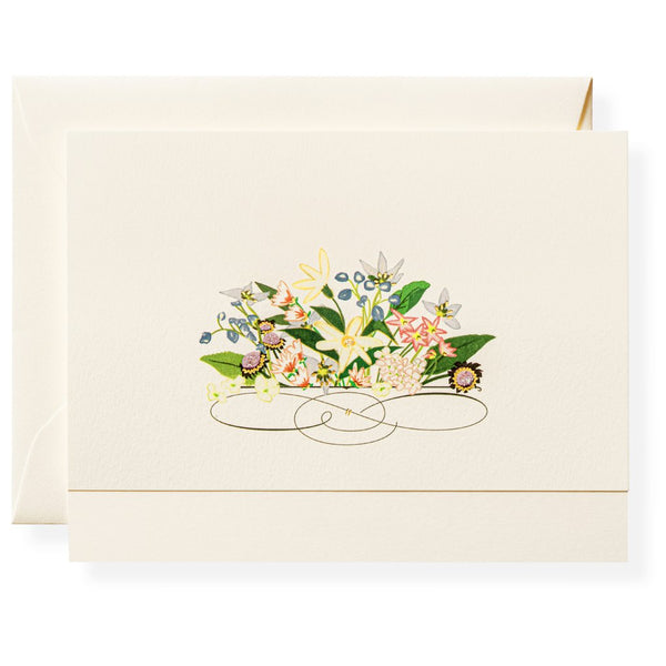 Karen Adams Box of 8 "Flourish" with Matching Envelopes