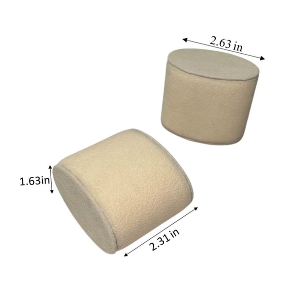 6 Large Cream Watch Pillows for Oversized Watch Cases