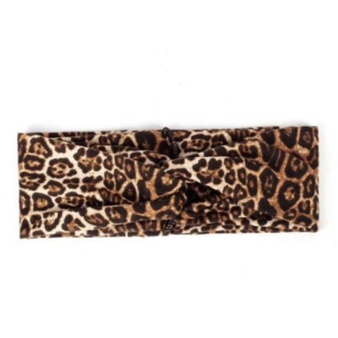 Headbands of Hope Protective Ear Button Headbands for Face Masks - Leopard Print