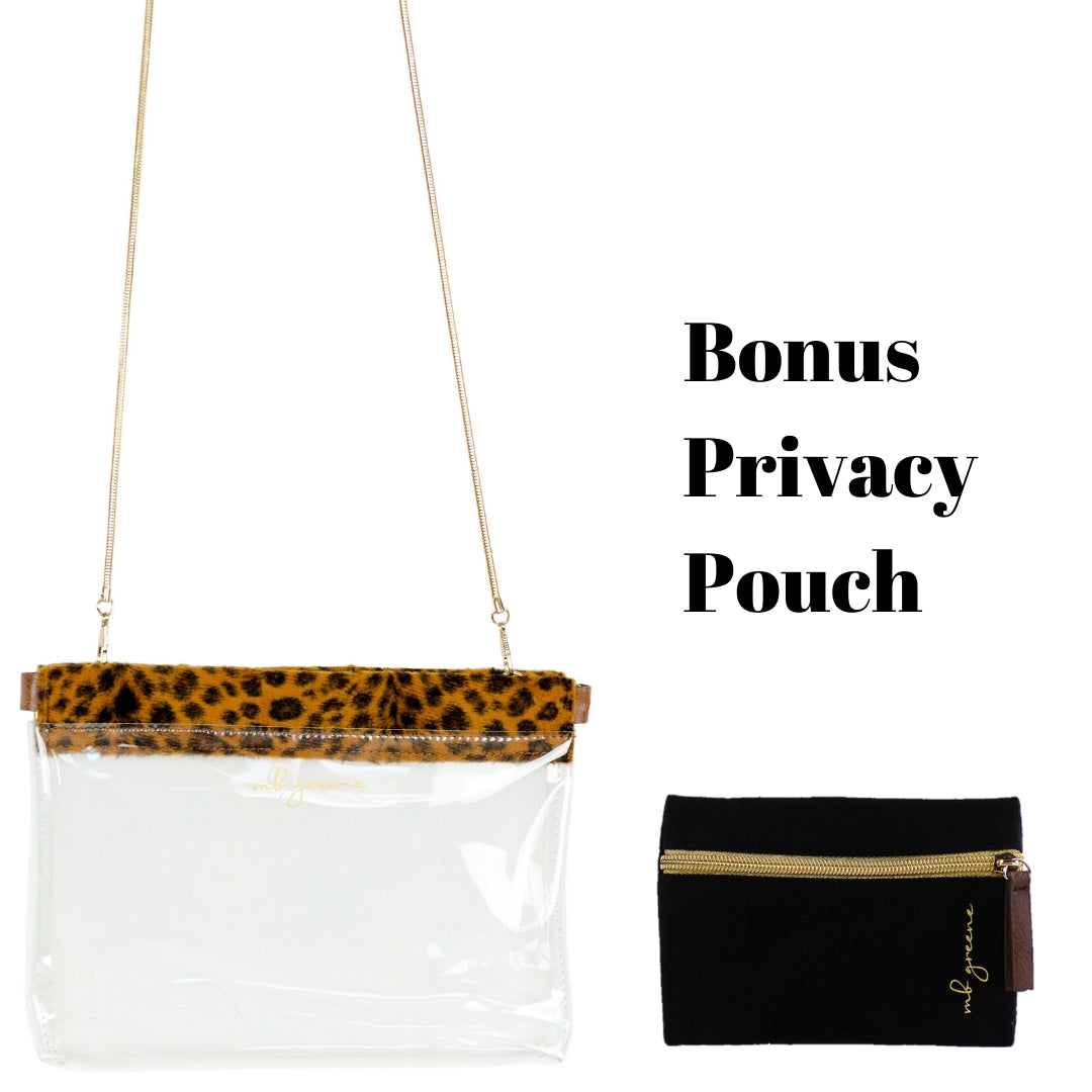 Clearly Chained Bag - Gold and Black