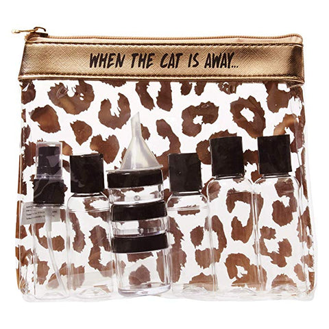Miamica TSA Compliant Carry On Case Assorted Bottles- Cat Away