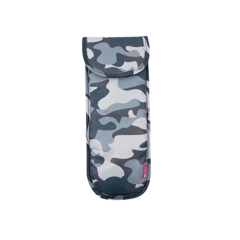 Miamica Hair Iron Case Heat Resistant Lining Packing Organizer - Grey Camo