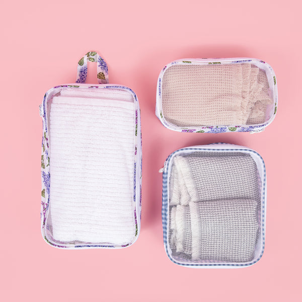 Miamica Packing Cubes Set of 3 - Lilac Floral