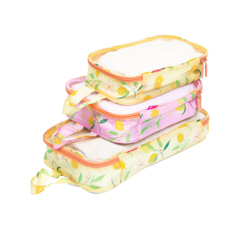 Miamica Packing Cubes Set of 3 - Lemon Yellow