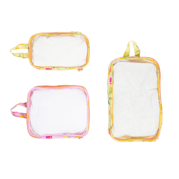 Miamica Packing Cubes Set of 3 - Lemon Yellow
