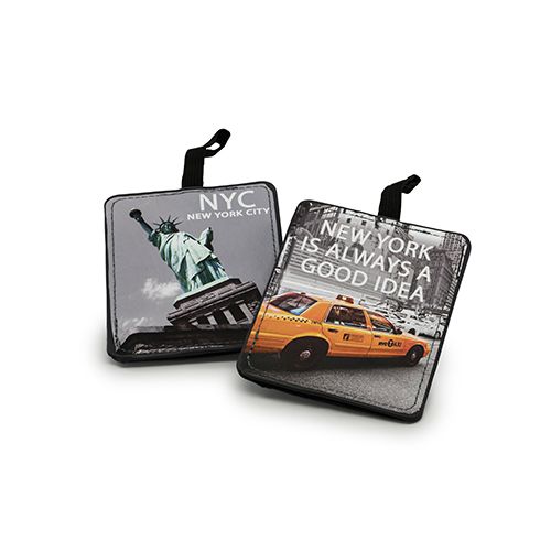 Miamica Grey 2 Piece Luggage Tag Set - NYC