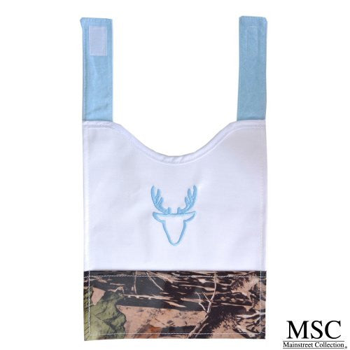 Mainstreet Collection Camo Blue Baby Boy Camouflage Wipeable Coated Canvas Bib