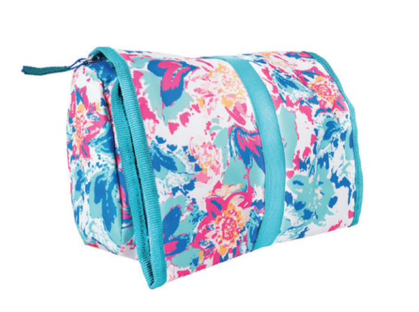 Mary Square Makeup Roll Up Cosmetic Case Beauty Bag - Peony Sorbet