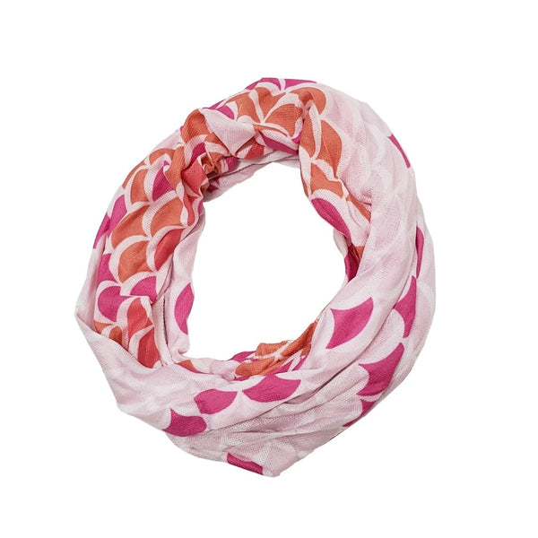 Bamboo Trading Company Boho Wide Headbands - Set of 4 Mermaid Print Headwraps - 16”L x 9”W - Blue, Pink, Purple, Yellow