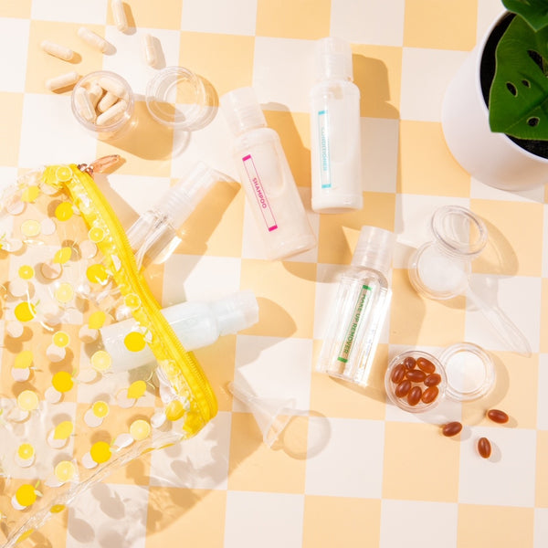 Miamica TSA Compliant Carry On Case Assorted Bottles - Lemons & Oranges