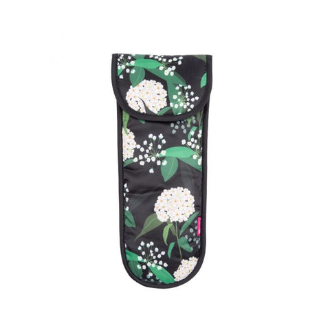 Miamica Black Floral Hair Hot Iron Travel Case