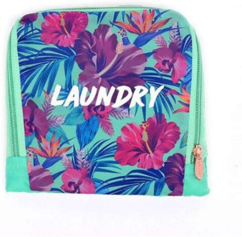 Miamica Hibiscus Travel Expandable Laundry Bag