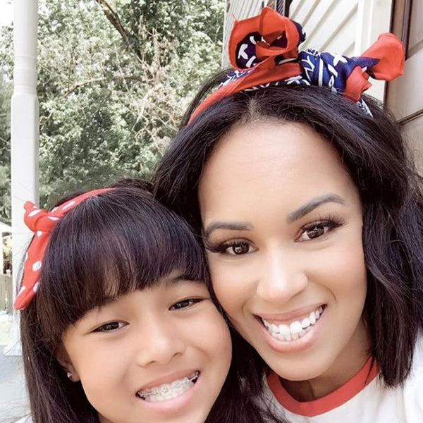 Headbands of Hope - Beautiful Headscarves - Rodeo Scarf in Red, White & Blue - Headbands for a Cause