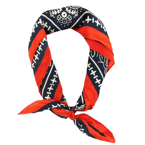 Headbands of Hope - Beautiful Headscarves - Rodeo Scarf in Red, White & Blue - Headbands for a Cause
