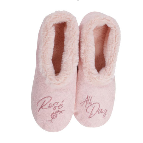 Faceplant Dreams Slipper Footsies - "Rosé All Day"