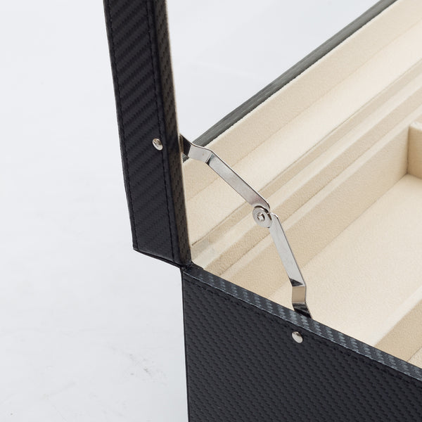 Personalized 12 Piece Large Black Carbon Fiber Sunglass Display Case Drawer Storage Box