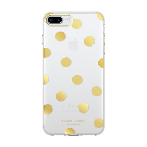 Sugar Paper Cell Phone Case for iPhone 7 Plus- Large Dot/Clear
