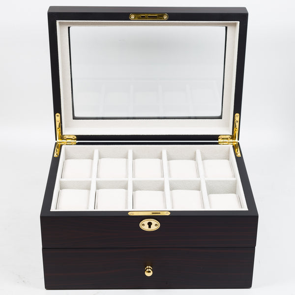 a close up of a suitcase on a table 