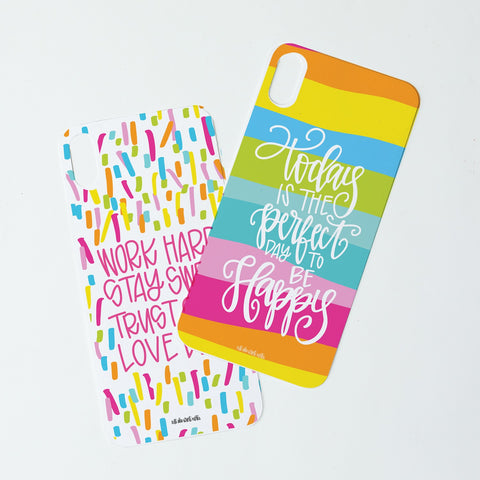 Mary Square Caselift Phone Case All She Wrote Notes Print Insert Kit - iPhone XR