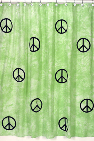 Jojo Designs Shower Curtain- Peace Green