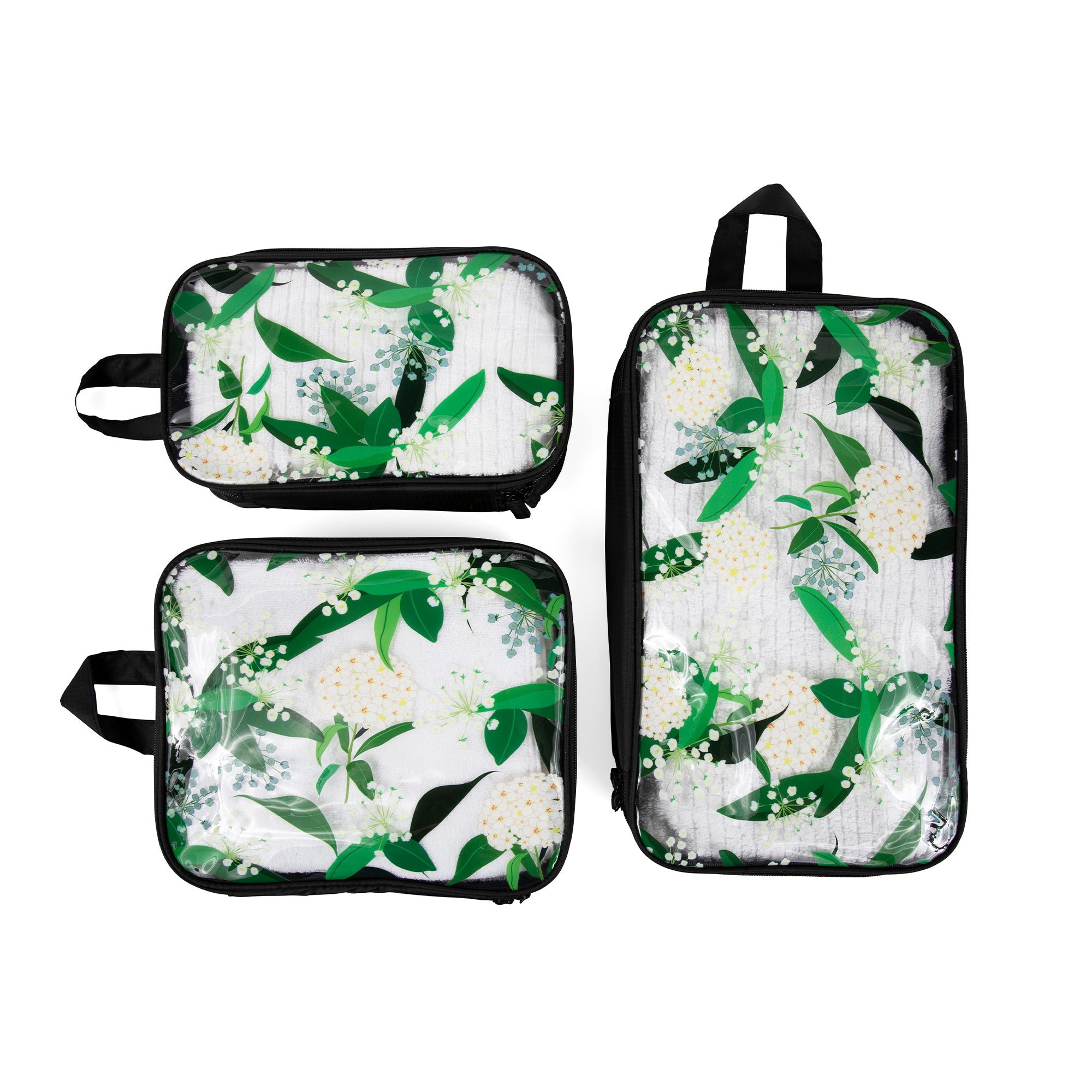 Miamica Packing Cubes Set of Black Floral – Timely Buys