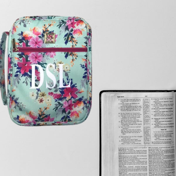 Mary Square Personalized Bible Cover - Lexington Floral