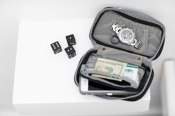 MB Greene Black Pouch Jewelry Watch Travel Bag Luggage Organizer