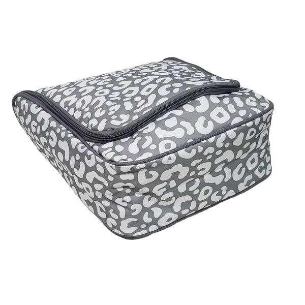 Viv & Lou Personalized Smokey Leopard Hanging Travel Case