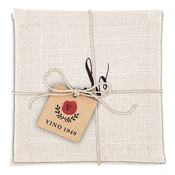 Santa Barbara Fabric Cocktail Napkin Set - Zin, Chard, Cab, Pinot