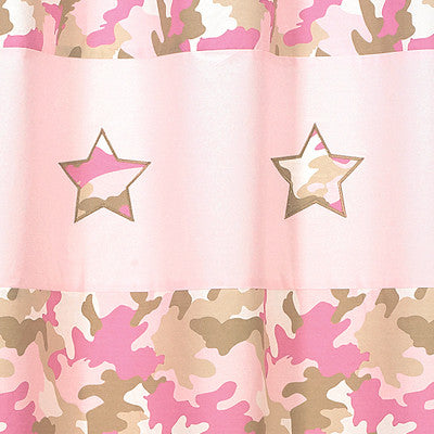 Jojo Designs Shower Curtain- Camo Pink