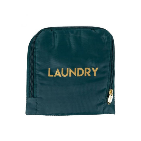 Miamica Teal Travel Expandable Laundry Bag Drawstring