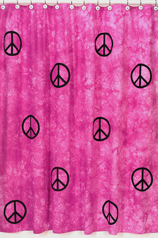 Jojo Designs Shower Curtain- Peace Pink