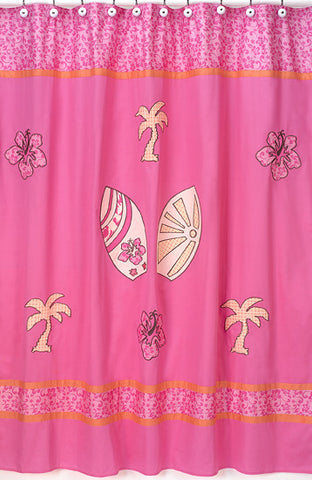 Jojo Designs Shower Curtain- Surf Pink