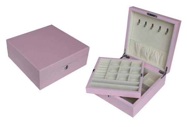 Pink Wood Jewelry Box