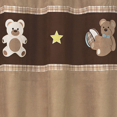 Jojo Designs Shower Curtain- Teddy Bear Brown